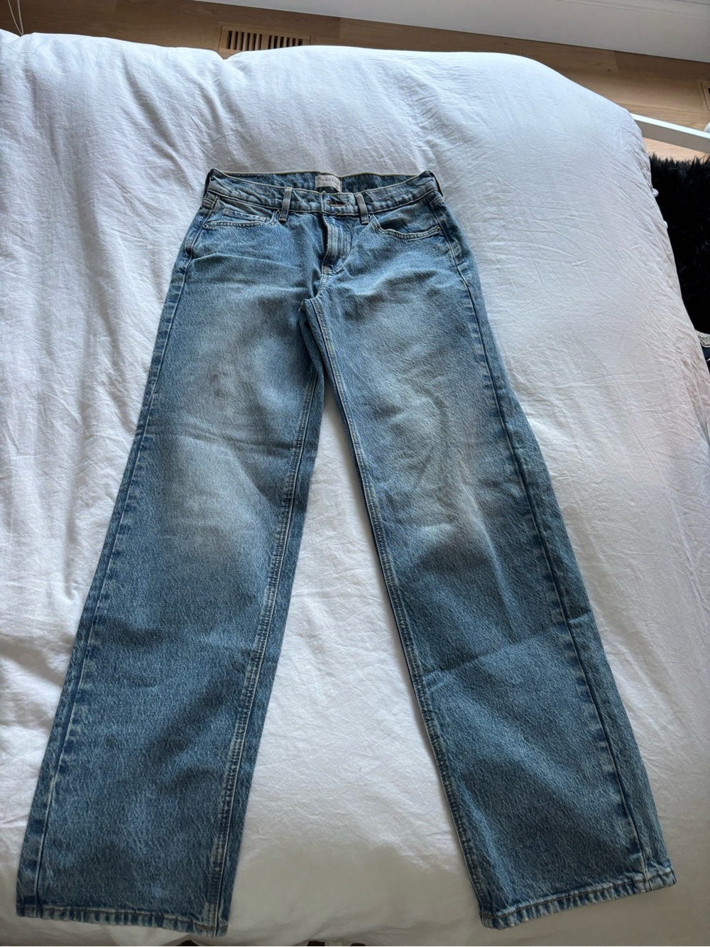 Classic High-Rise Straight-Leg Women Jeans - Light Blue